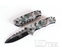 Buck DA23 quick opening folding knife camo color knife UD402264